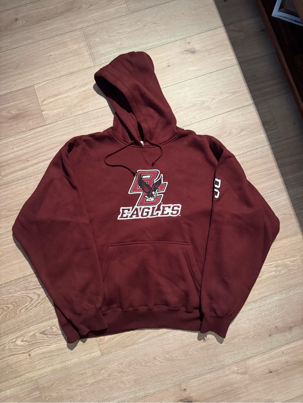 Champion Maroon Eagles Crewneck Hoodie